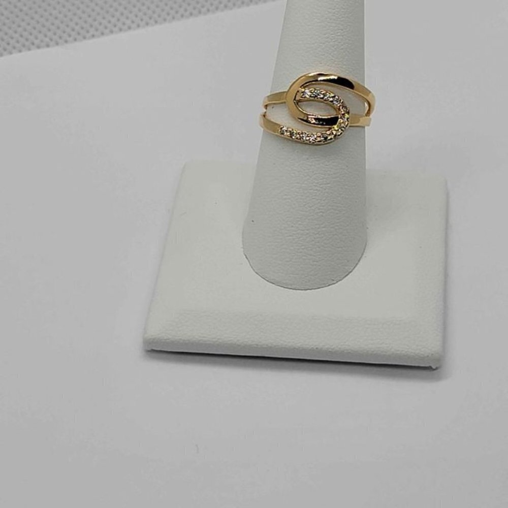 Brand New Brazilian 18k Gold Filled with Cubic Zirconia Stones Ring - Picture 4 of 5